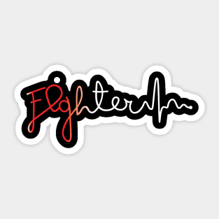 Fighter- Sickle Cell Anemia Gifts Sickle Cell Anemia Awareness Sticker